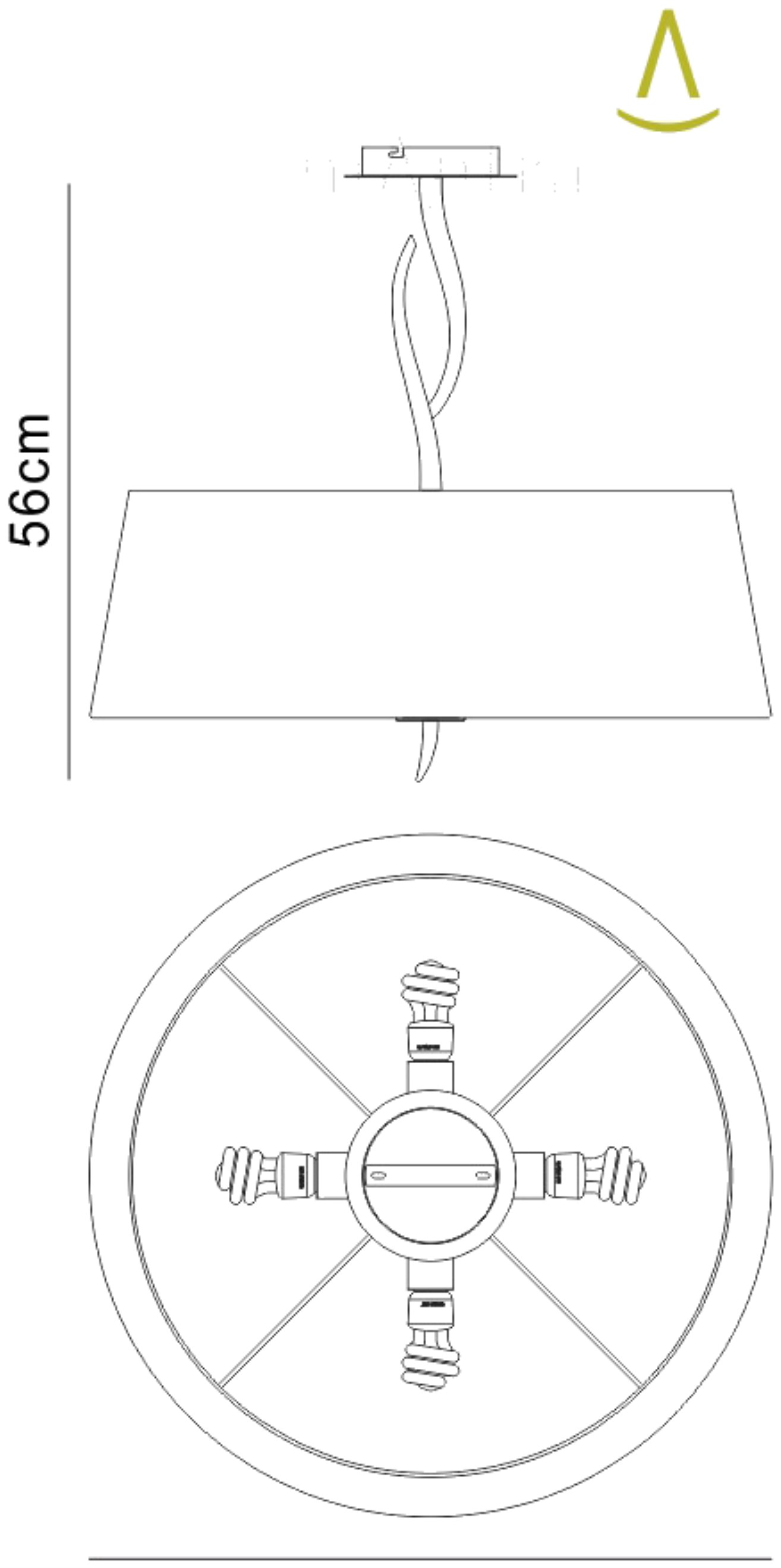 Ninette Antique Brass-Ivory White Ceiling Lights Mantra Semi Flush Fittings